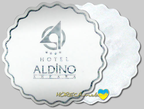 Изготовление салфеток с логотипом отеля под чашку для отеля Aldino, Анкара