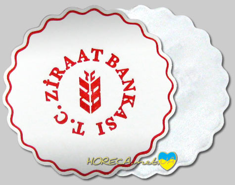 Изготовление салфеток с логотипом под чашку